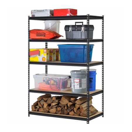 Edsal Mfg 24x48x72 5 Shelf Unit UR-245BLK